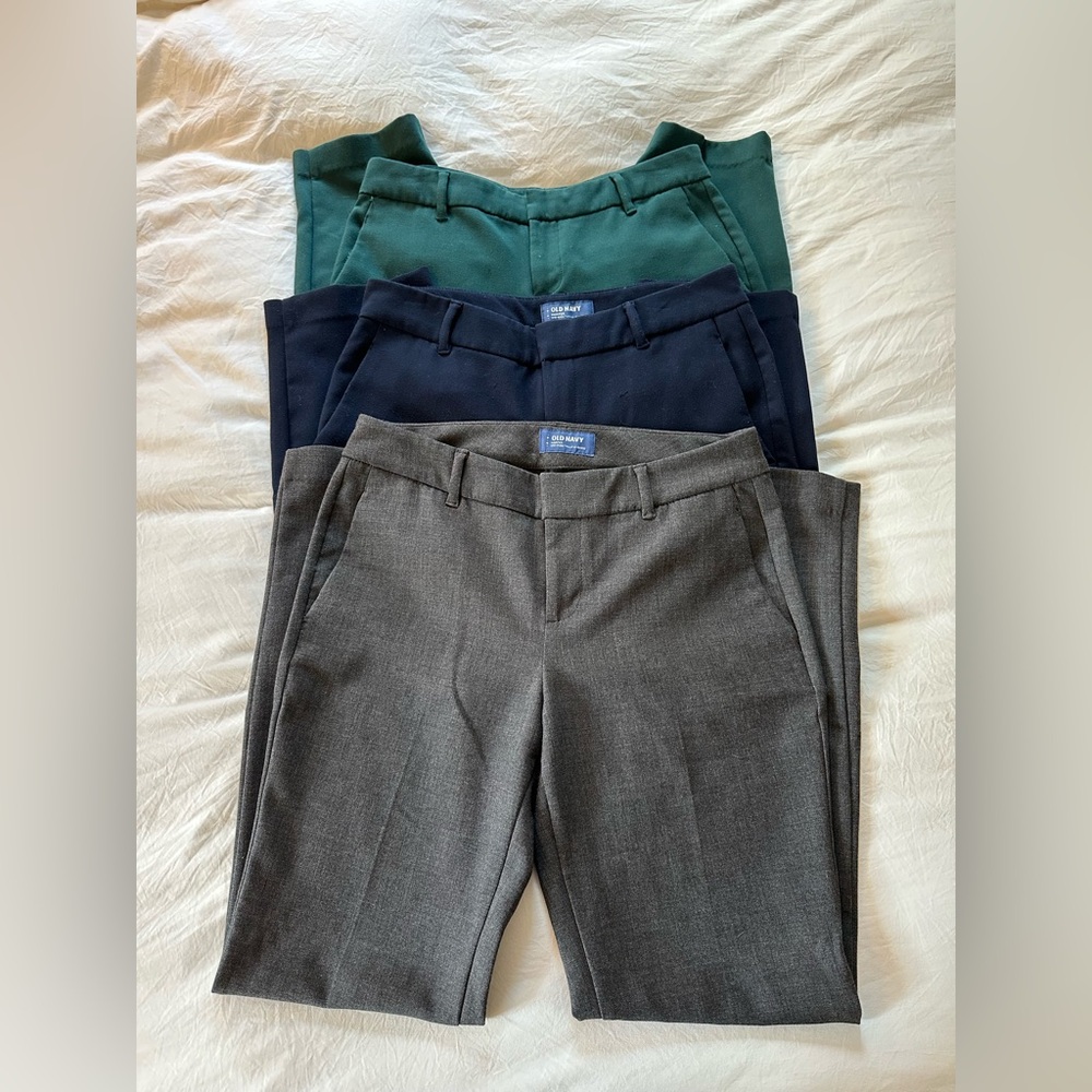 Old Navy Mid-Rise Harper Dress Pants Bundle